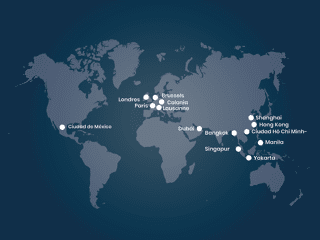 Países en los que opera APRIL International