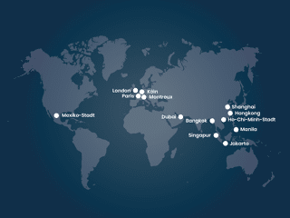 Die Länder, in denen APRIL International vertreten ist