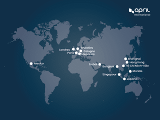 Les pays d'implantation d’APRIL International