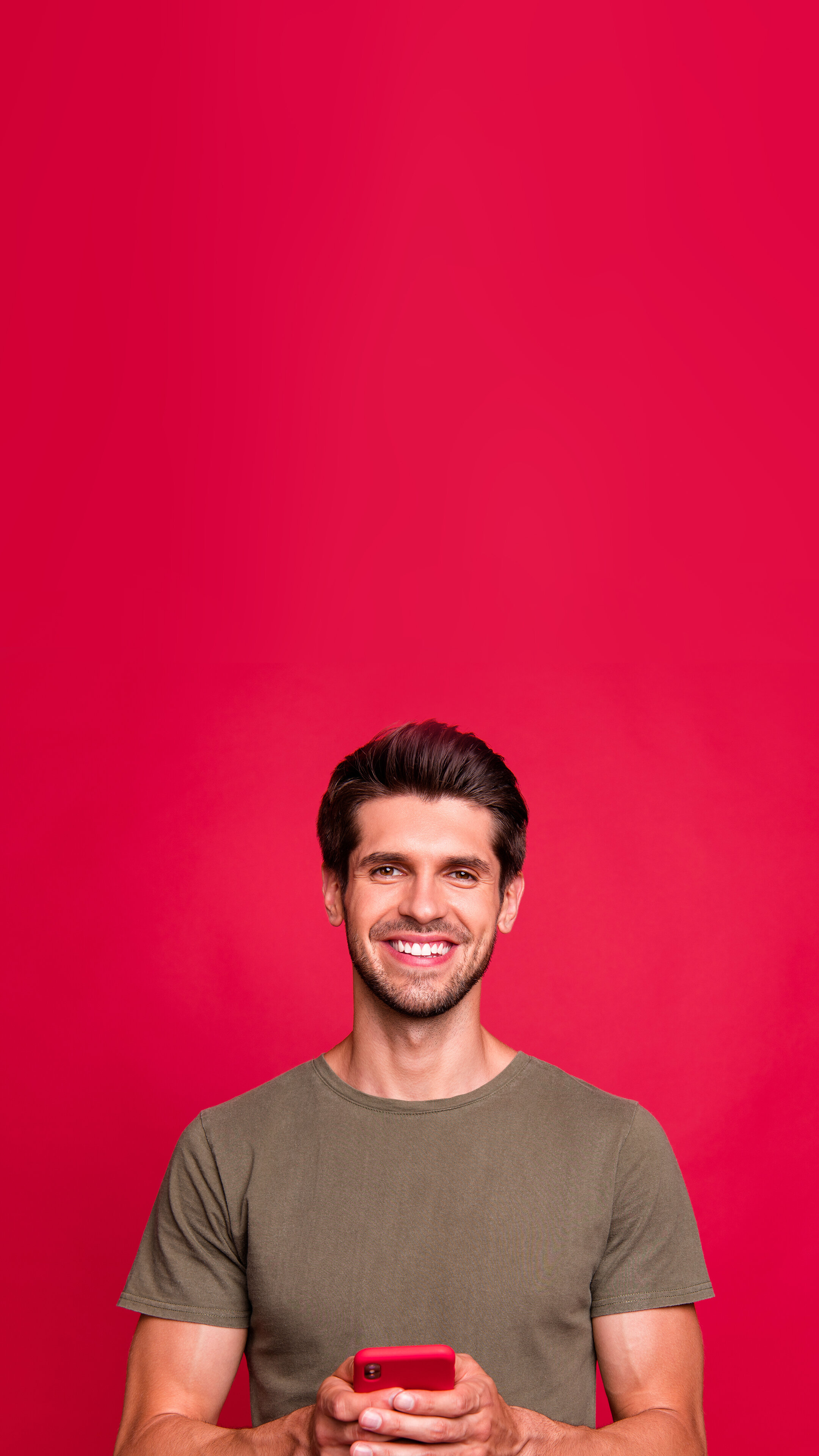 Homme souriant