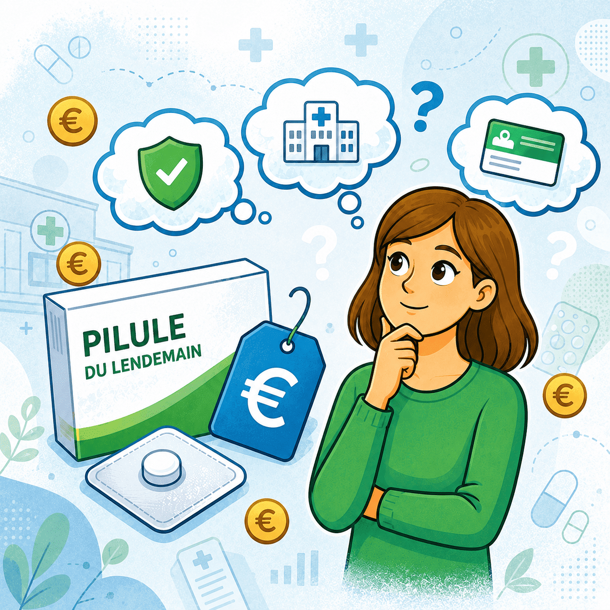 Infographie prix pilule du lendemain