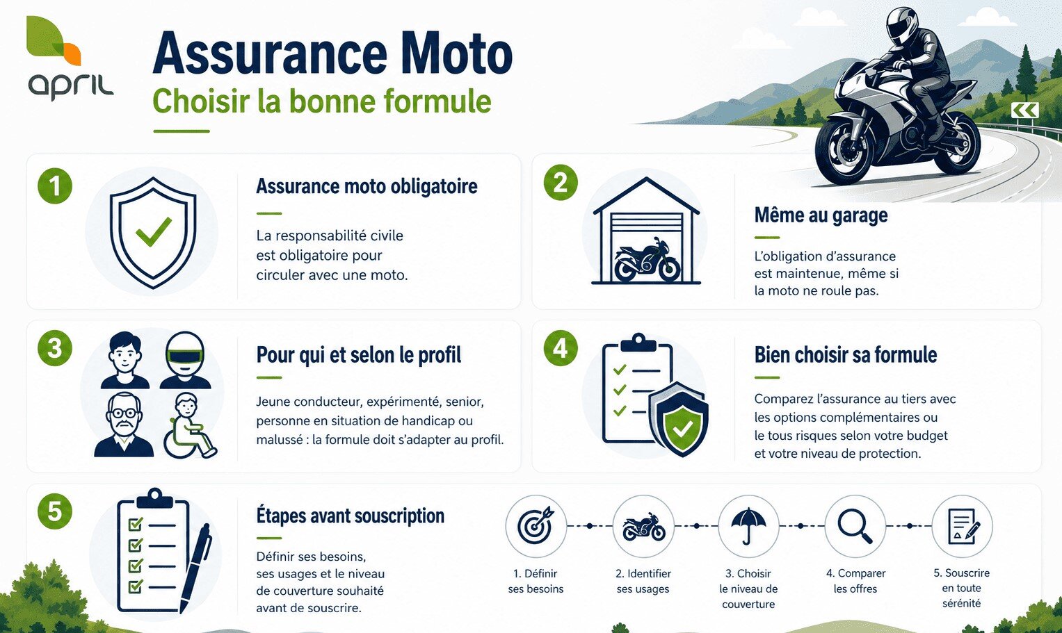 Infographie assurance moto