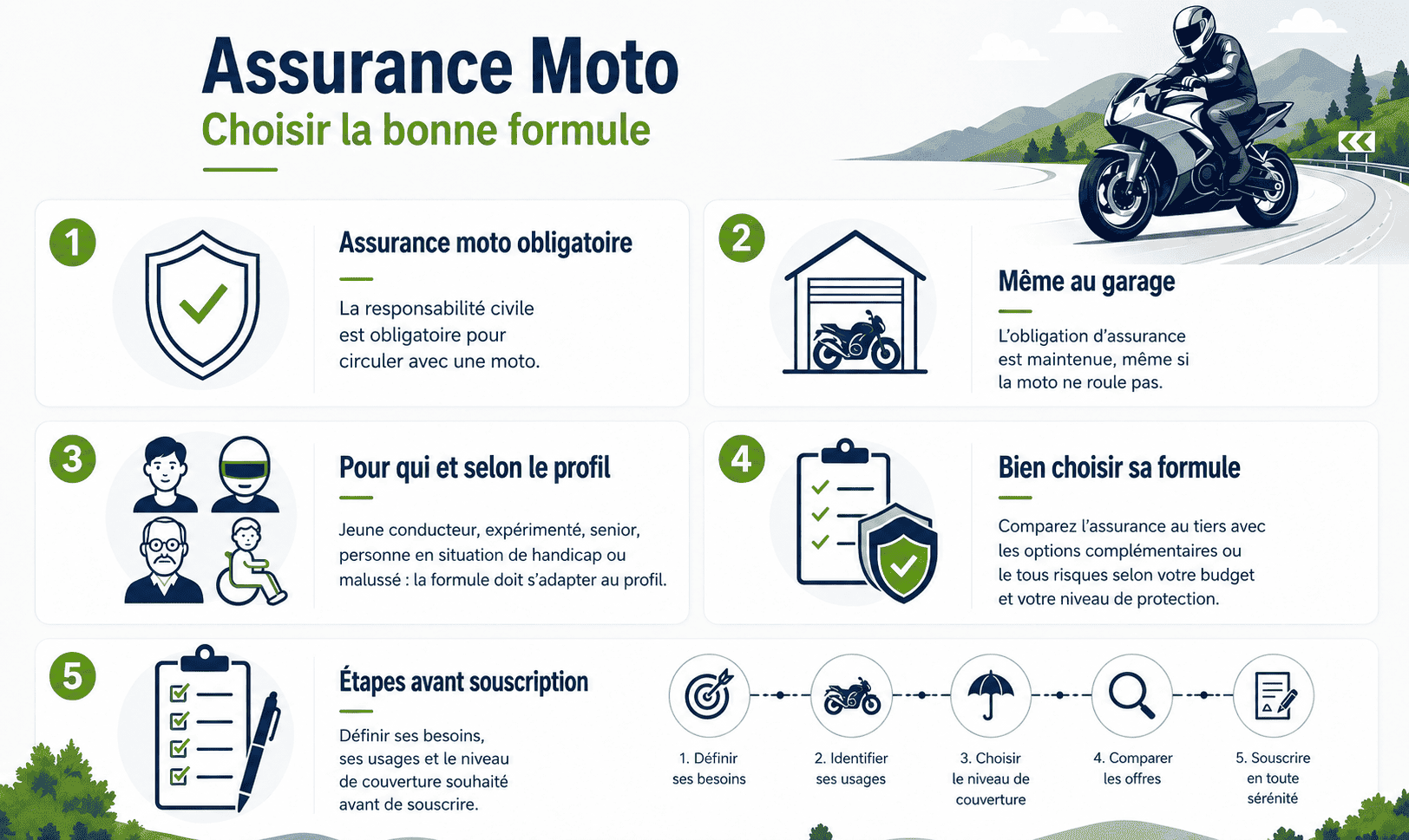 Infographie assurance moto