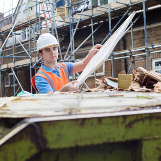 déchets matériaux du batiment